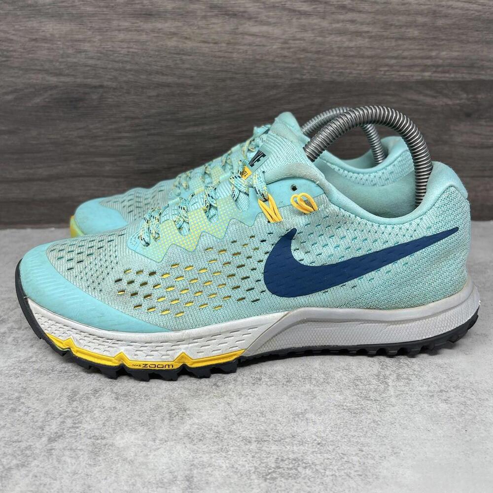 Nike Air Zoom Terra Kiger 4 Shoes Womens Size 7 Teal Green Running Sneakers